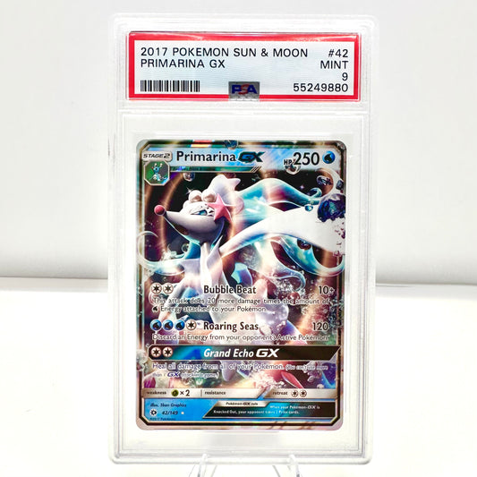 2017 Pokemon Sun & Moon Primarina GX #42 PSA Mint 9